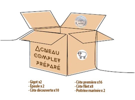 Agneau complet préparé - L'Atelier des Moulineaux