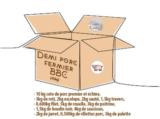 Demi porc fermier BBC - L'Atelier des Moulineaux