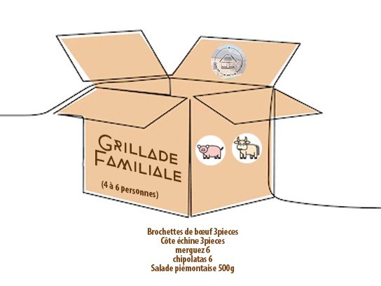 Grillades familiale- Colis de viande - L'Atelier des Moulineaux